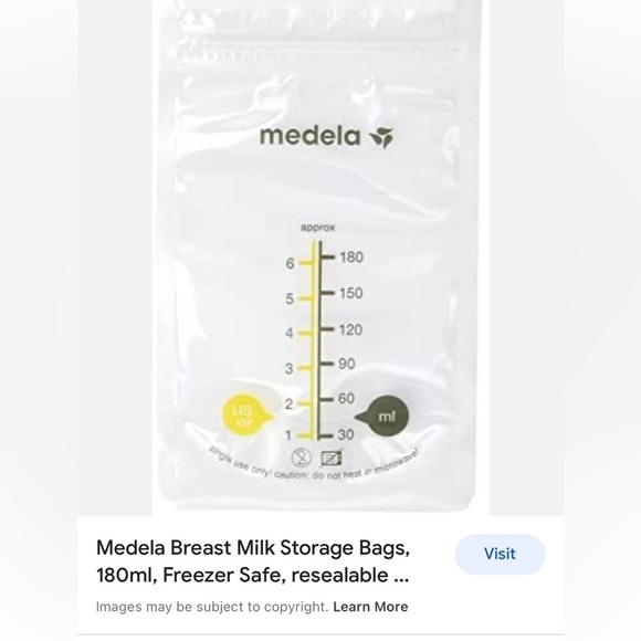 Medela Breast Milk Storage Bags Freezer Safe & Resalable 25 Count - Picture 6 of 6